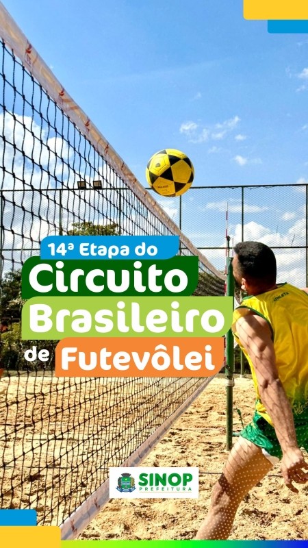 14ª Etapa do Circuito Brasileiro de Futevôlei será realizada em Sinop